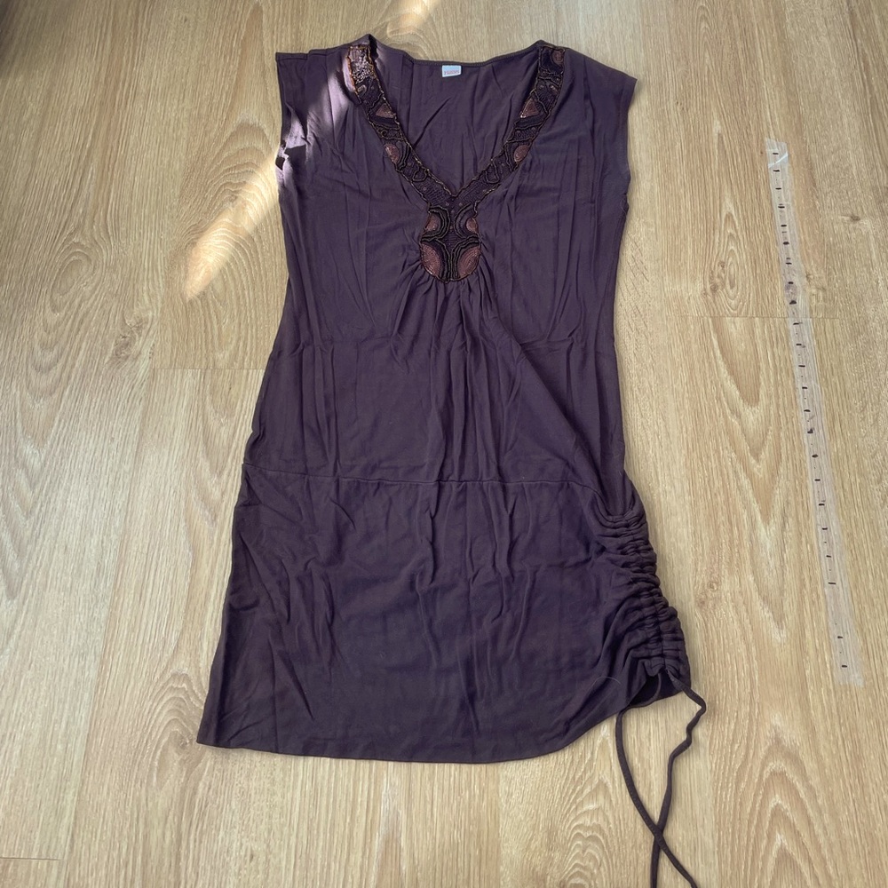 Embroidered tunic top French brand